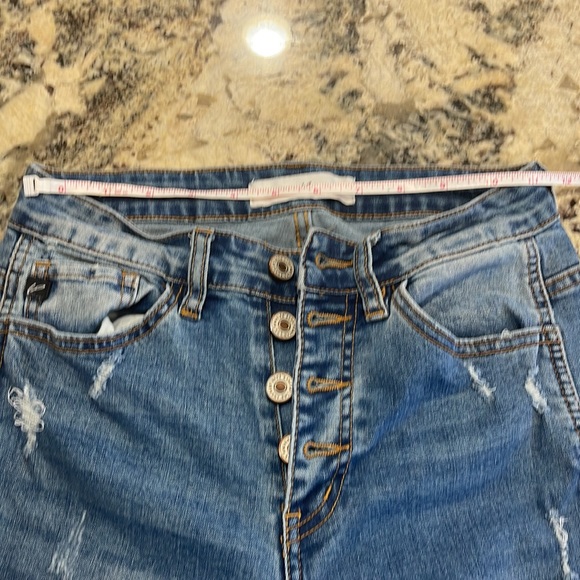 KanCan High Rise Button Fly Distressed Skinny Jeans Size 26 - Picture 5 of 6